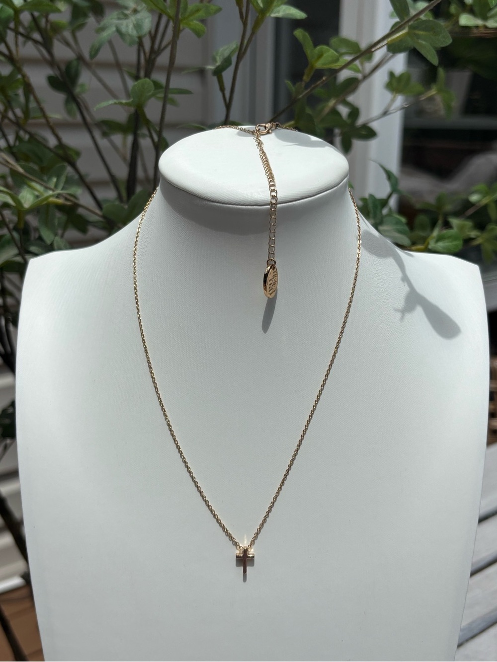 Time and Tru Gold Cross Pendant Necklace